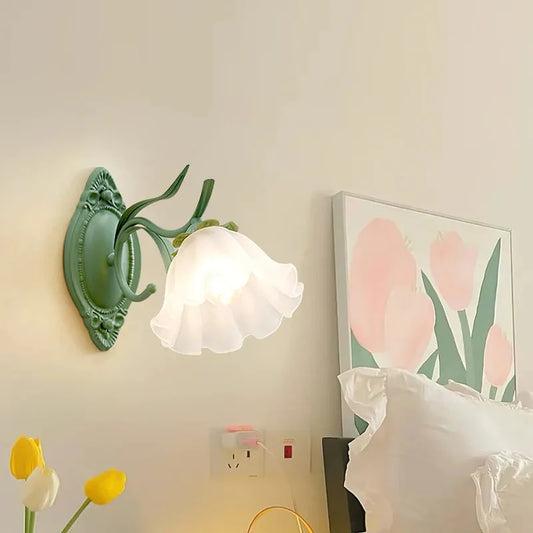 Vintage Lily of the Valley Wall Light