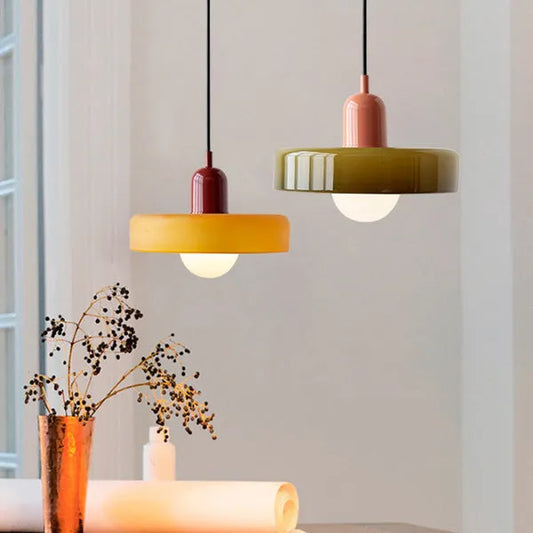 Tyalez Modern Bauhaus Glass LED Pendant Light