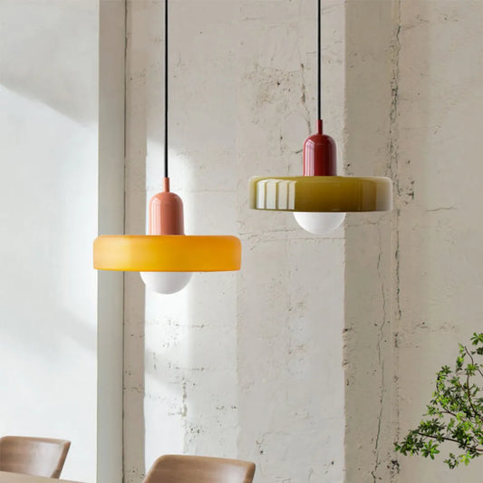 Tyalez Modern Bauhaus Glass LED Pendant Light