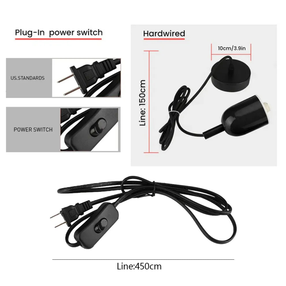 Vintage Flower Glass Pendant Light