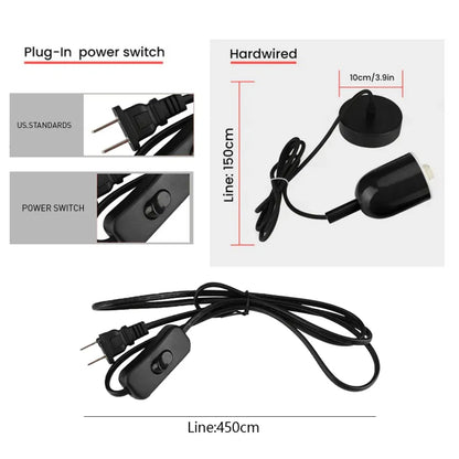 Vintage Flower Glass Pendant Light