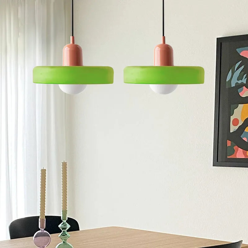 Modern Bauhaus Glass LED Pendant Light