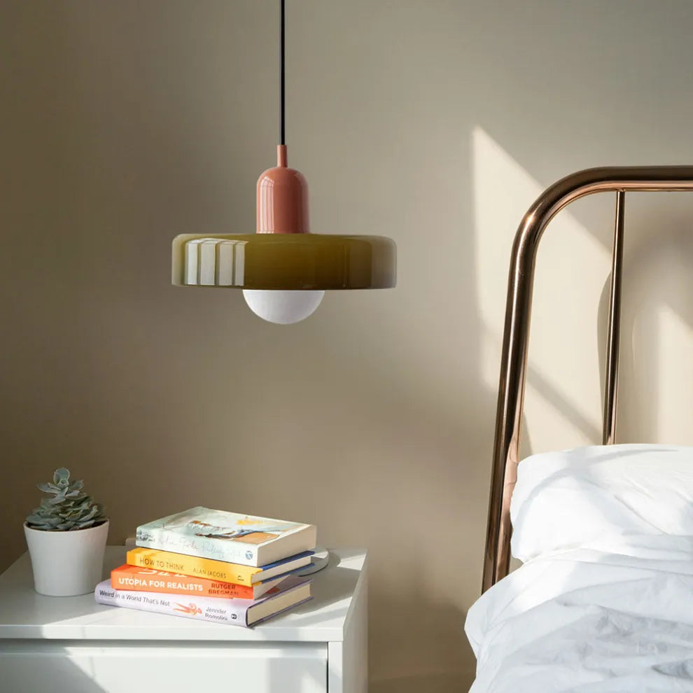 Tyalez Modern Bauhaus Glass LED Pendant Light