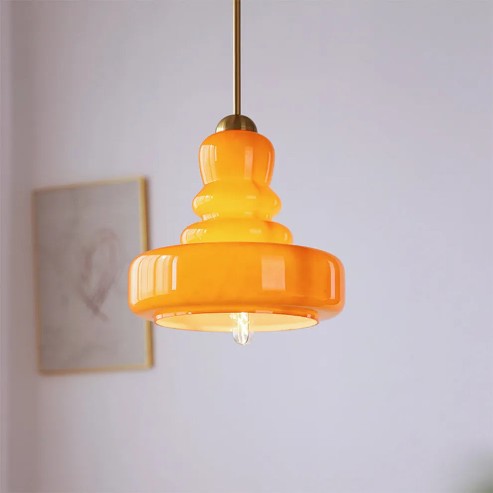 Modern Bauhaus Gourd Glass Pendant Light