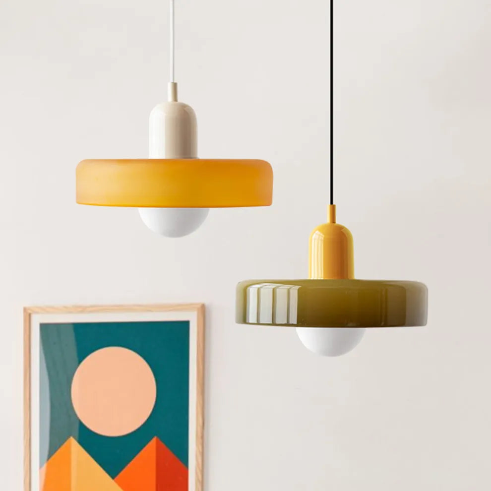 Tyalez Modern Bauhaus Glass LED Pendant Light