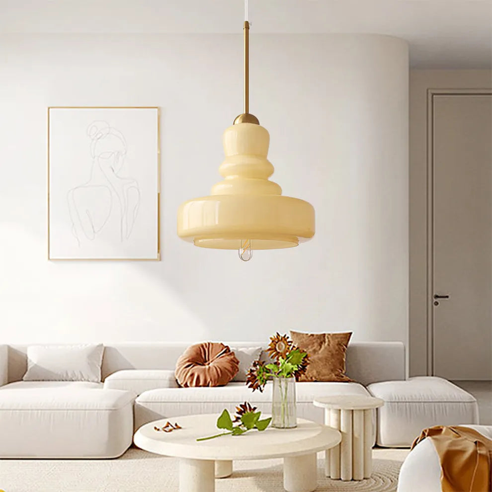 Modern Bauhaus Gourd Glass Pendant Light