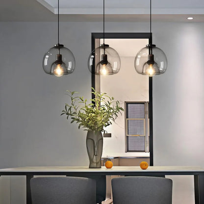 Modern Retro Glass Hanging Light for Elegant Hallways