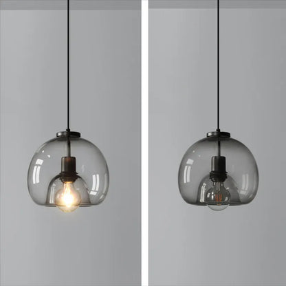 Modern Retro Glass Hanging Light for Elegant Hallways