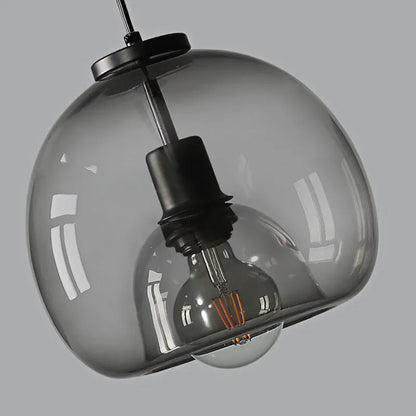 Modern Retro Glass Hanging Light for Elegant Hallways