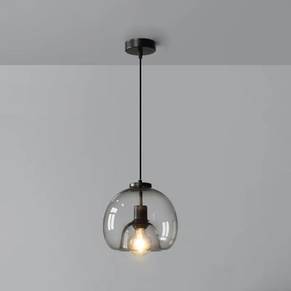 Modern Retro Glass Hanging Light for Elegant Hallways