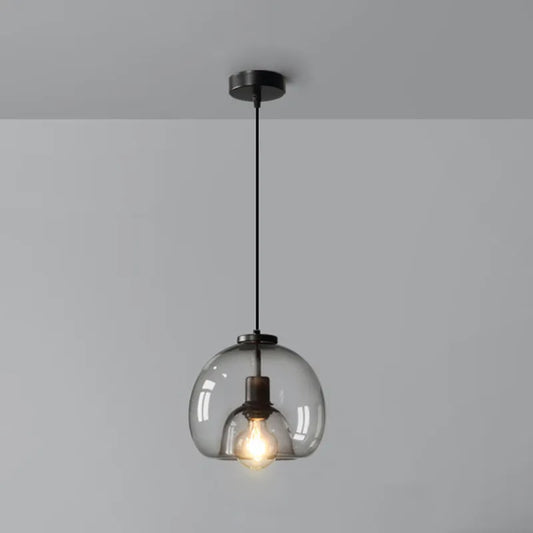 Modern Retro Glass Hanging Light for Elegant Hallways