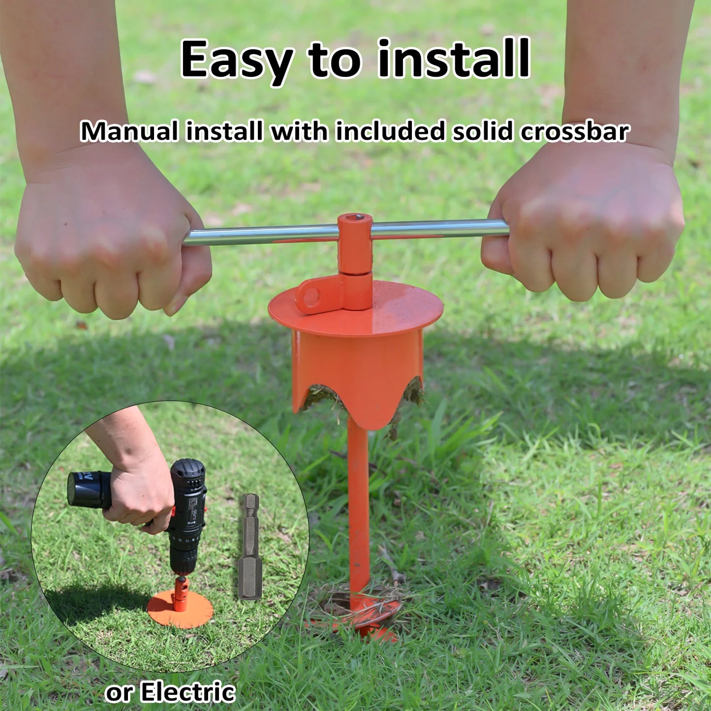 Heavy Duty Dog Tie-Out Stake for Large Dogs