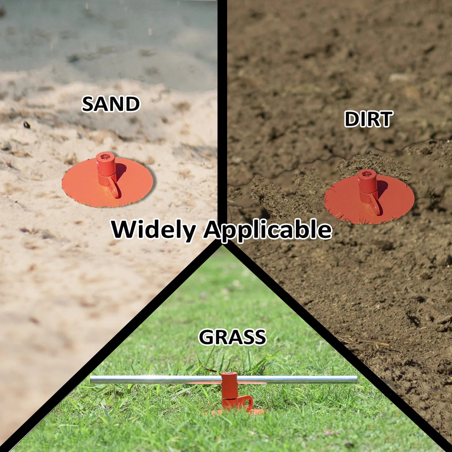 Heavy Duty Dog Tie-Out Stake for Large Dogs