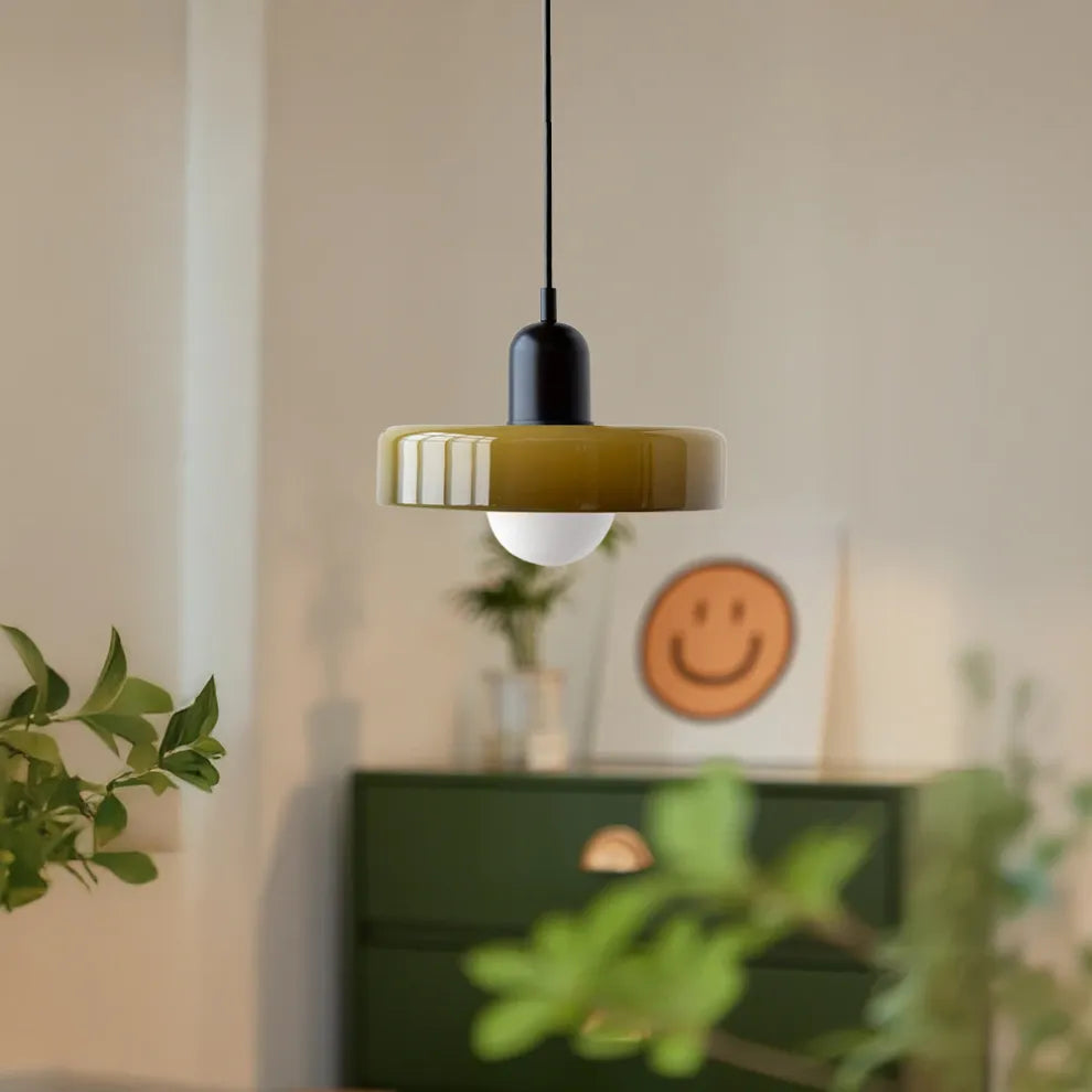 Modern Bauhaus Glass LED Pendant Light