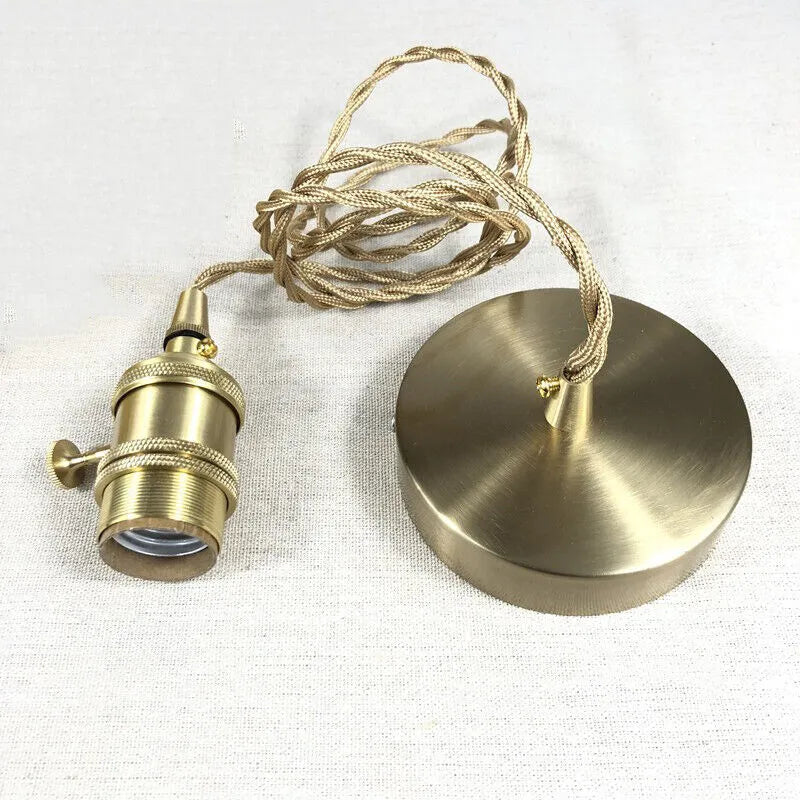 Fluted Glass Short Cylinder Pendant LED Light in Vintage Style