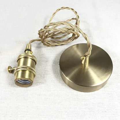 Fluted Glass Short Cylinder Pendant LED Light in Vintage Style