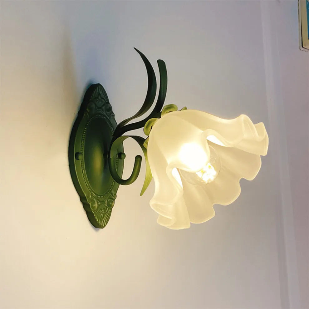 Vintage Lily of the Valley Wall Light