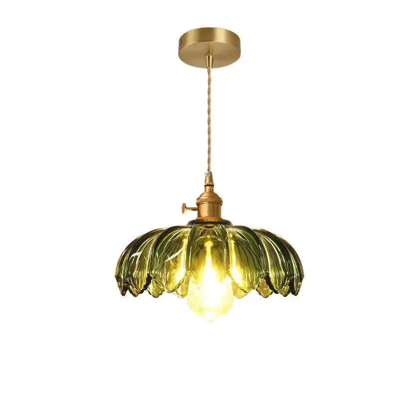 Vintage Glass Flower Ceiling Light – Kitchen & Hallway