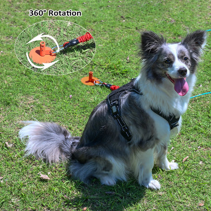 Heavy Duty Dog Tie-Out Stake for Large Dogs