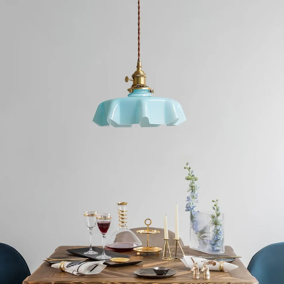 Nordic Modern Flower Glass Pendant Light