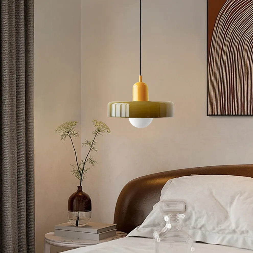 Modern Bauhaus Glass LED Pendant Light