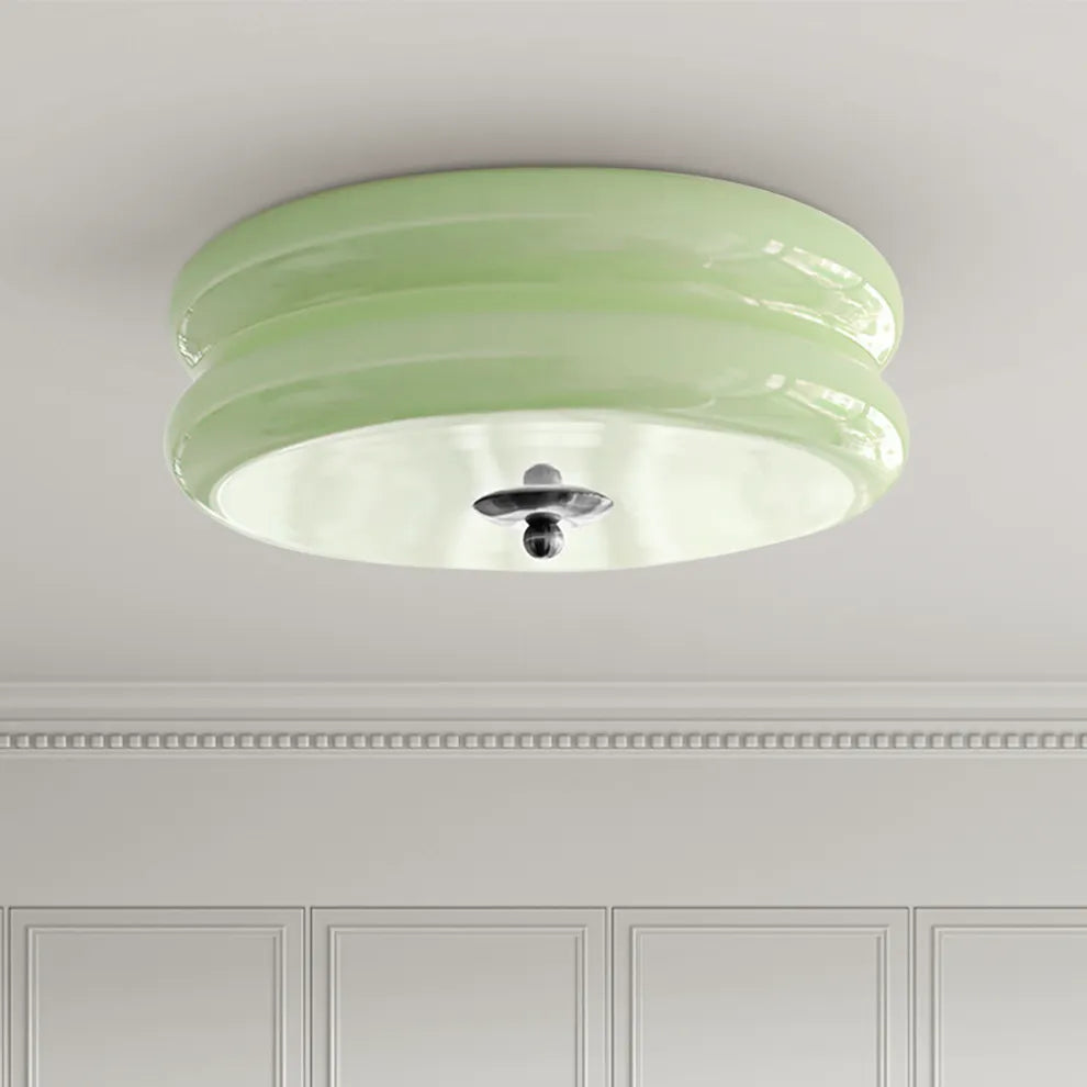 Art Deco Cream Cake Ceiling Light