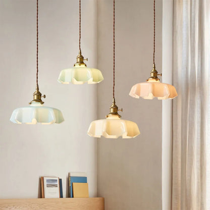 Nordic Modern Flower Glass Pendant Light