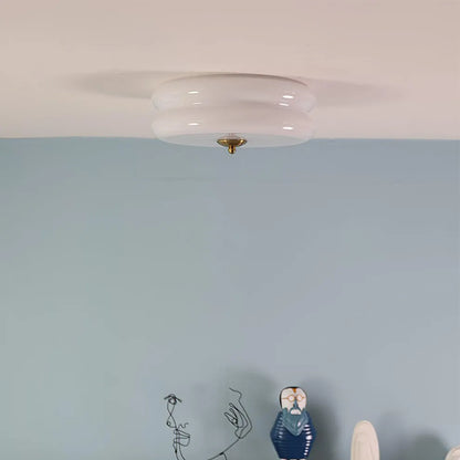 Art Deco Cream Cake Ceiling Light
