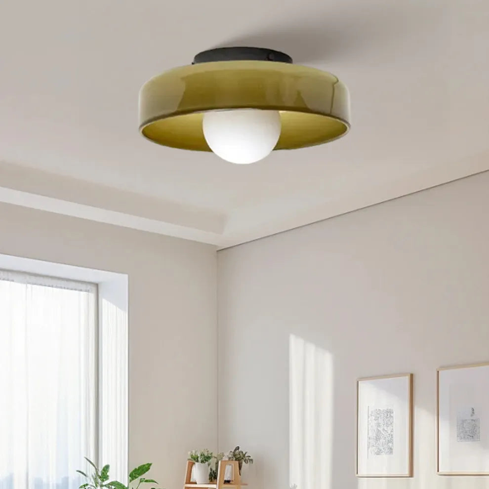 Glass Round LED Ceiling Light
