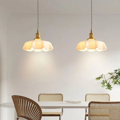 Nordic Modern Flower Glass Pendant Light
