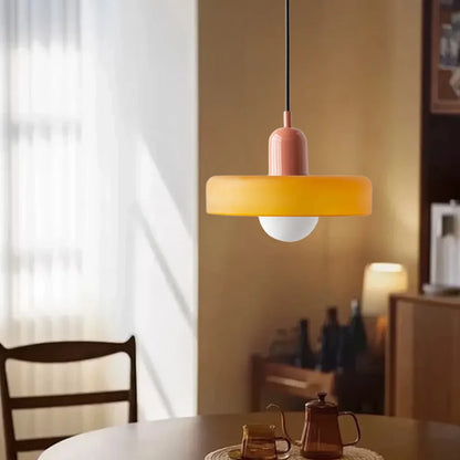 Modern Bauhaus Glass LED Pendant Light