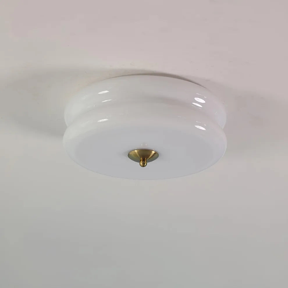 Art Deco Cream Cake Ceiling Light