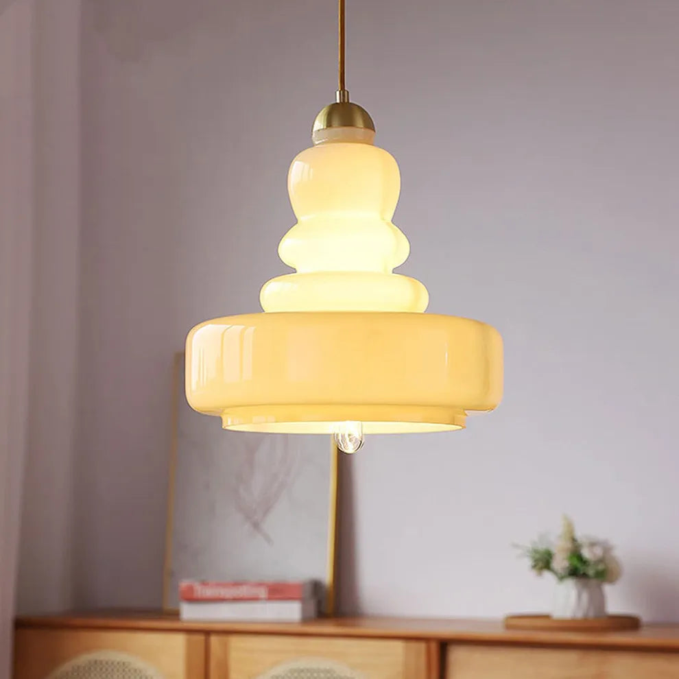 Modern Bauhaus Gourd Glass Pendant Light