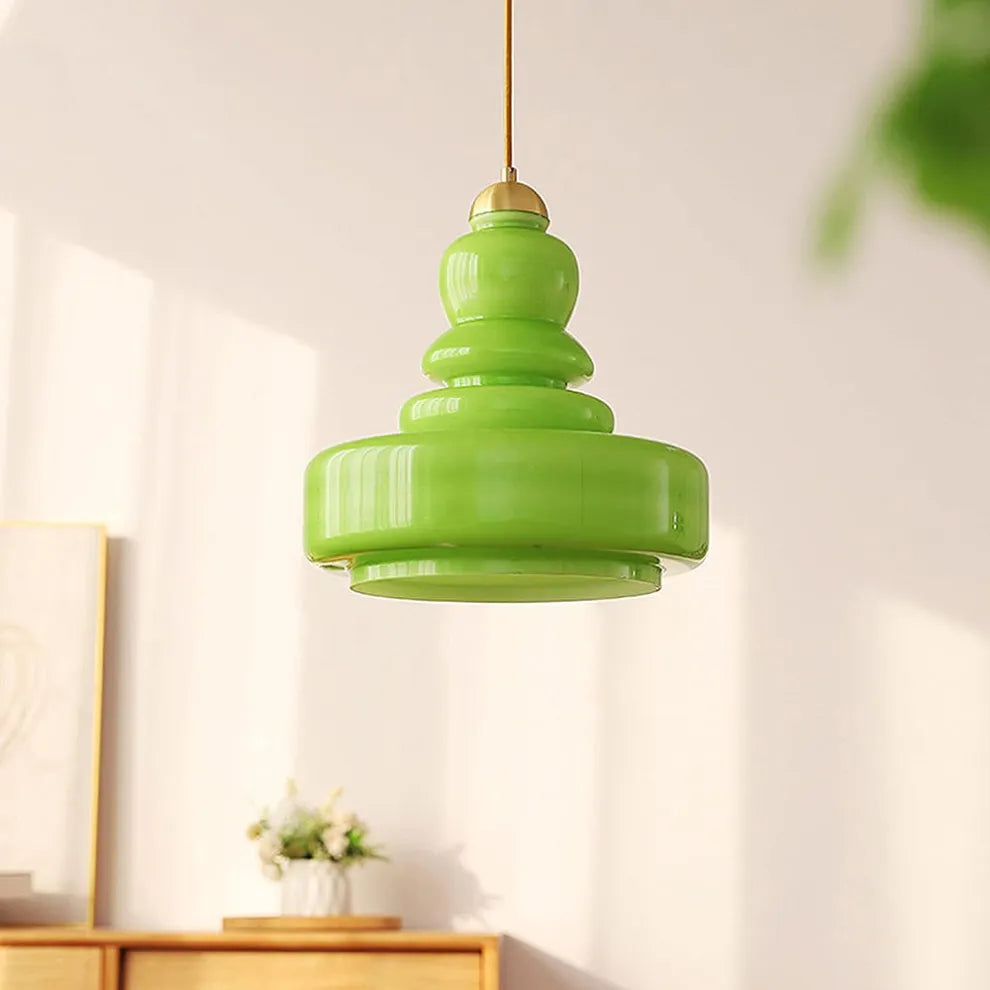 Modern Bauhaus Gourd Glass Pendant Light