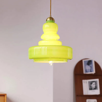 Modern Bauhaus Gourd Glass Pendant Light