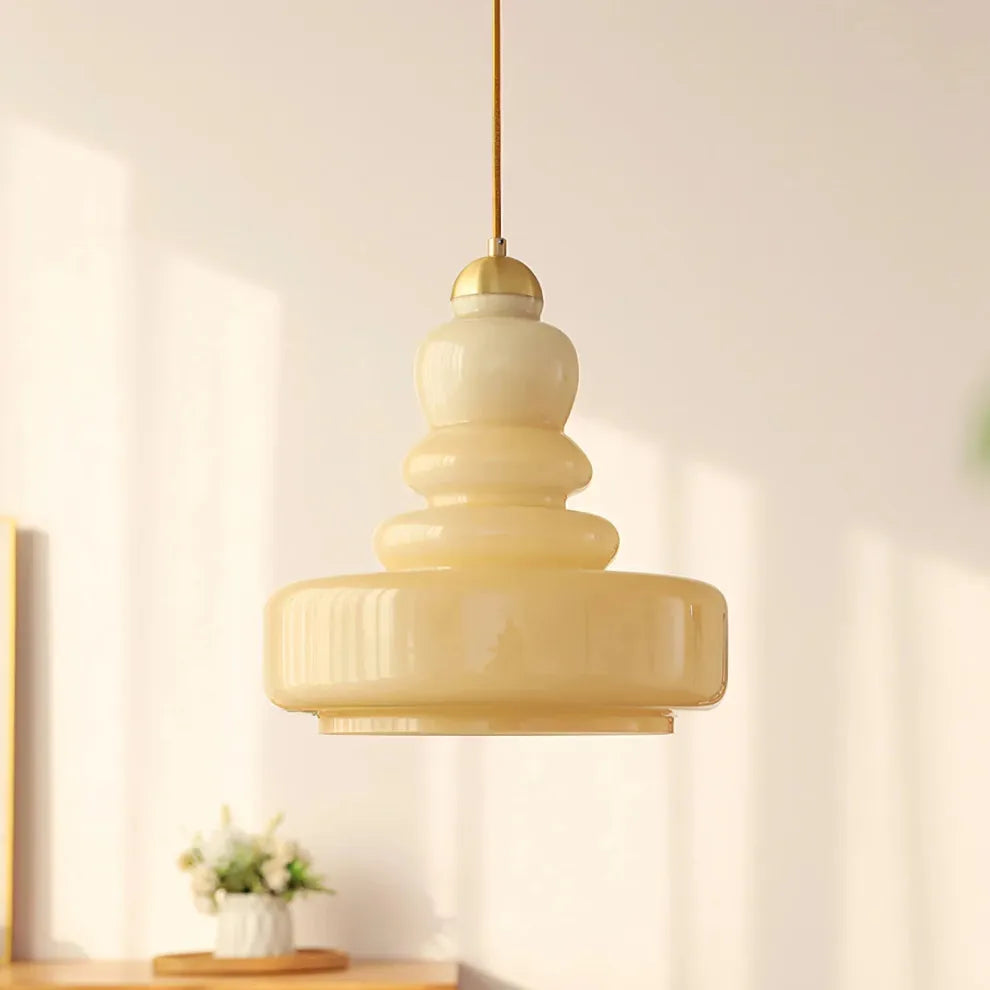 Modern Bauhaus Gourd Glass Pendant Light