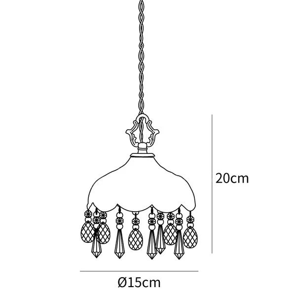 Crystal Floral Pendant Light