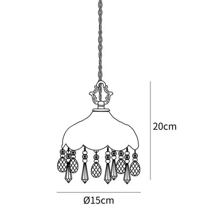 Crystal Floral Pendant Light