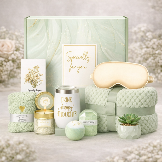 Green Serenity Wedding Gift Box