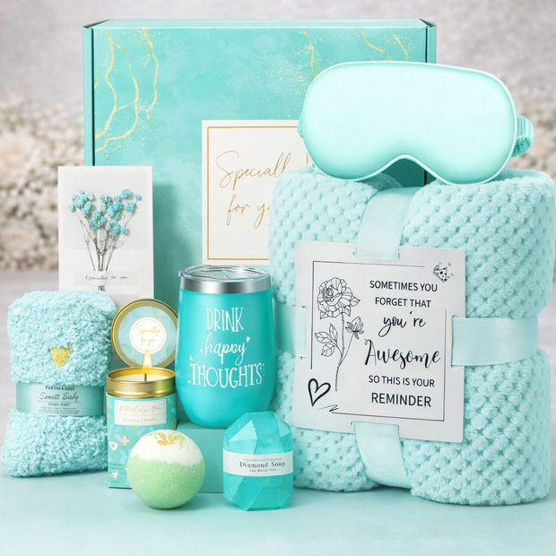 Aqua Serenity Wedding Gift Box