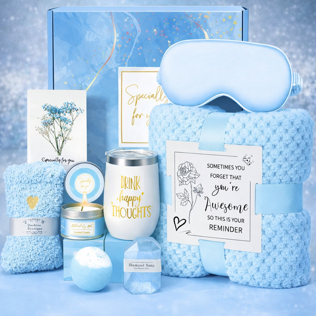 Sky Blue Serenity Wedding Gift Box