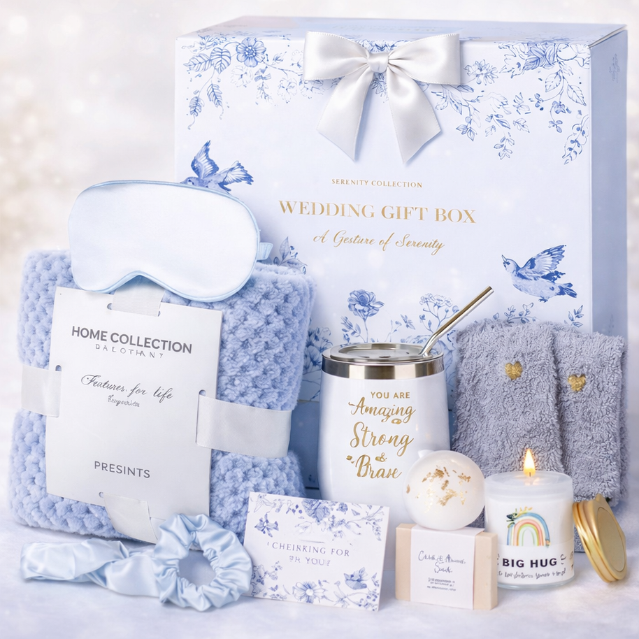 Blue Elegance Wedding Gift Box