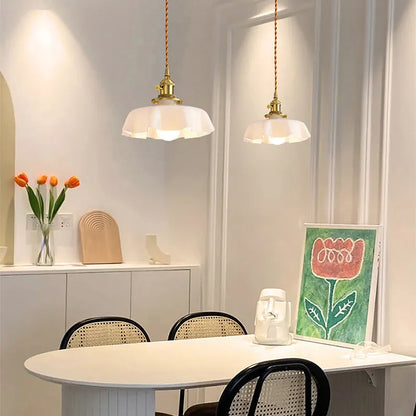 Nordic Modern Flower Glass Pendant Light