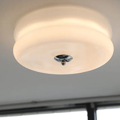 Art Deco Cream Cake Ceiling Light