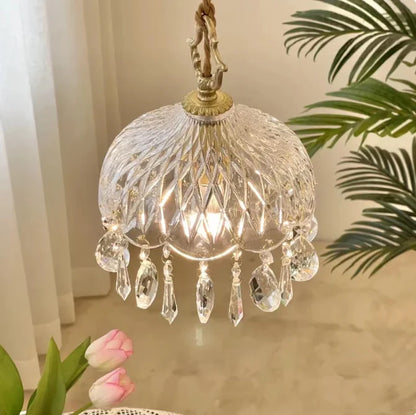 Crystal Floral Pendant Light
