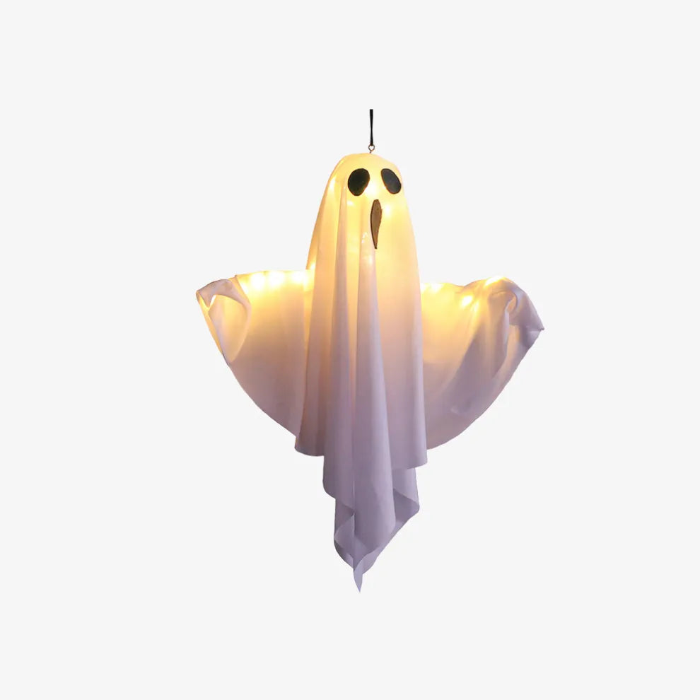 Halloween DIY LED Hanging Ghost Light – Spooky White Decoration