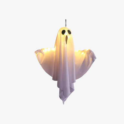 Halloween DIY LED Hanging Ghost Light – Spooky White Decoration