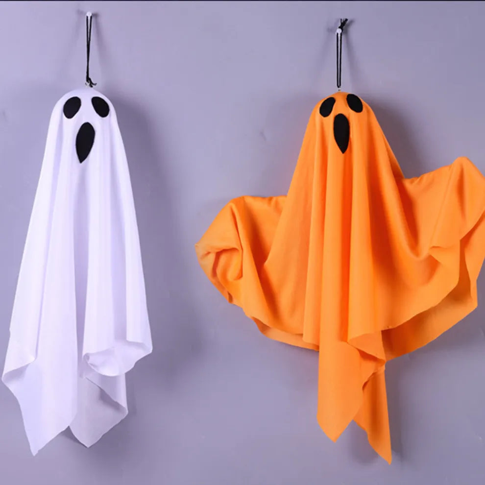 Halloween DIY LED Hanging Ghost Light – Spooky White Decoration