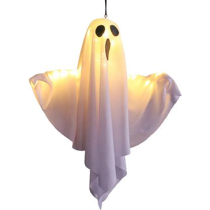 Halloween DIY LED Hanging Ghost Light – Spooky White Decoration