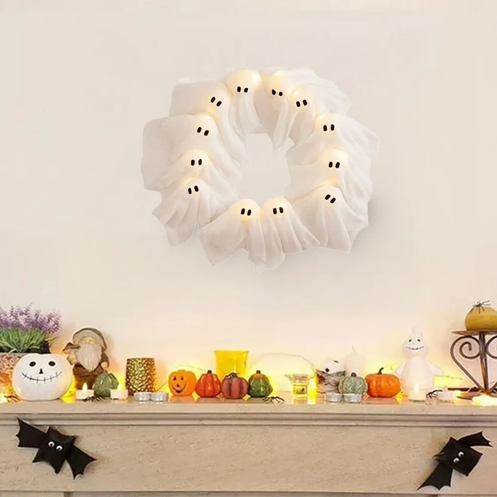 Halloween Ghost String Lights – Spooky Garland for Party Decor